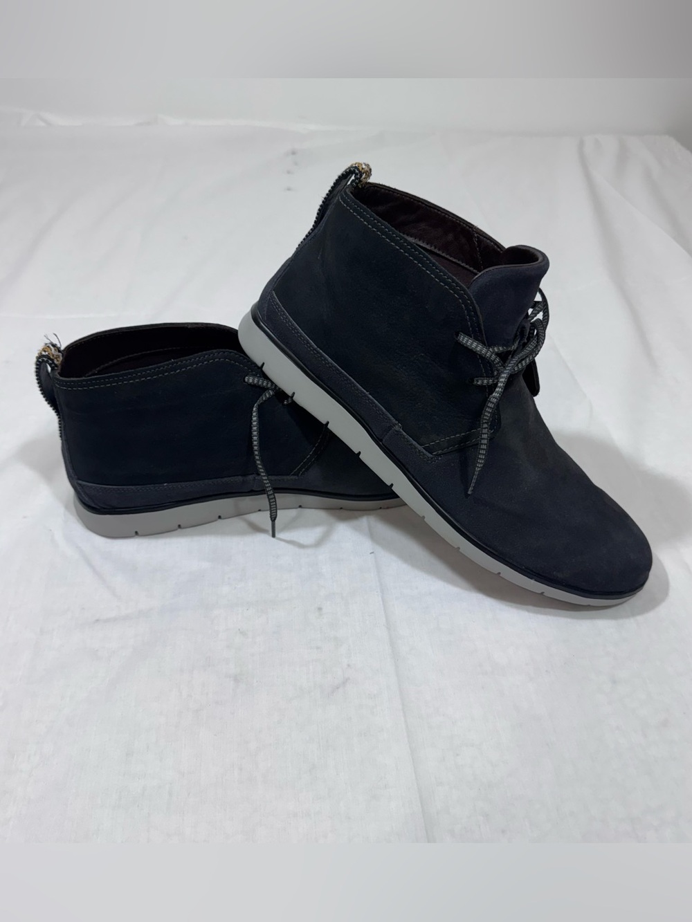 UGG Mens Freamon Chukka Boots Navy Blue Suede Leather US Size 12 Desert Boots